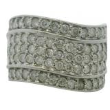 Platinum 1.40 ct Natural Brilliant Diamond Ring