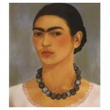 Self Portrait w/Necklace c.1933 Canvas Frida Kahlo