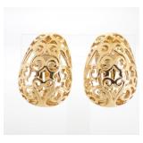 Yves Saint Laurent Arleroda Large Clip-on Earrings