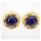Chanel Color Stone Clip-on Earrings