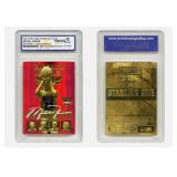 Michael Jordan Red Gold Skybox Card