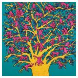 Tree of Monkeys Giclee Canvas by Keith Haring