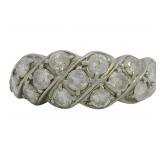 Platinum 1.00 ct Natural Brilliant Diamond Ring