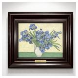 Irises In Vase Hand Painted Framed by Van Gogh LTD
