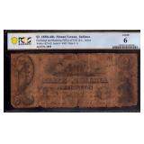 1858 $2 Indiana Obsolete Note