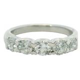 Platinum 1.02 ct Natural Brilliant Diamond Ring