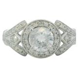 14kt Gold 1.57 ct Round Natural Diamond Ring
