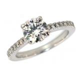 14kt Gold Brilliant 1.51 ct VS Lab Diamond Ring