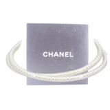Chanel Pipe Pearl Necklace