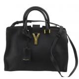 Yves Saint Laurent Black Leather Shoulder Bag