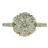 18k Gold 1.50 ct Natural VVS Diamond Ring