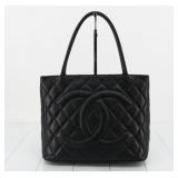 Chanel Caviar Skin Matelasse Reissue Tote Bag