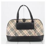 Burberry Check Canvas Handbag