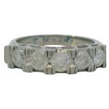 Platinum 1.00 ct Natural Brilliant Diamond Ring