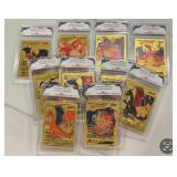 Random Pokï¿½mon Gold Custom Charizard PGC Card Lot
