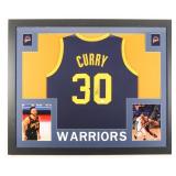Autographed Steph Curry Framed Jersey