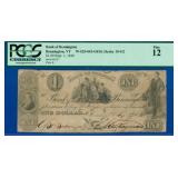 1840 $1 Bank of Bennington Obsolete Note