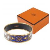 Hermes Enamel Bangle Bracelet