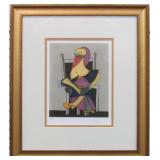 Donna Seduta Framed Giclee by Pablo Picasso
