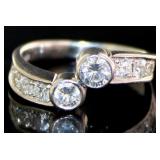 Platinum 1.08 ct Natural VS Brilliant Diamond Ring