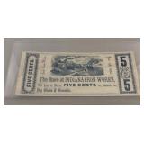 5 Cent Confederate Currency