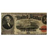 1917 $1 Bracelet Back Red Seal Note