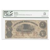1855 $5 South Carolina Bank Note