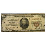 1929 $20 New York Federal Reserve Note