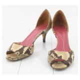 Kate Spade Snake Print Heels Size 7