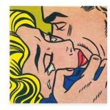 Roy Lichtenstein - Kiss V