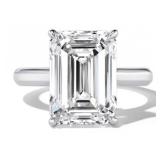 Platinum 2.00 ct Emerald Cut VS Lab Diamond Ring