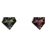 GIA Certified Shield 0.97 ct Color Change Sapphire