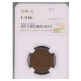 1870 Two Cent Piece