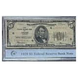 1929 $5 Federal Reserve Note