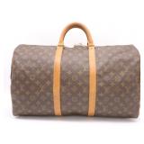 Louis Vuitton Monogram Keepall 50 Boston Bag