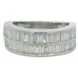 Elegant 1.65 ct Baguette VS Lab Diamond Ring