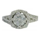 14k Gold 1.34 ct Round Natural Diamond Ring