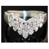 Platinum 1.00 ct Natural Brilliant VS Diamond Ring