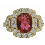 Oval 3.50 ct Ruby & Diamond Ring