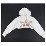 Gucci x Adidas White Hoodie 100% Cotton Size S