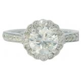 14k Gold 1.40 ct Round Brilliant Diamond Ring