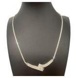 14k Gold 3.50 ct Natural Diamond Evening Necklace