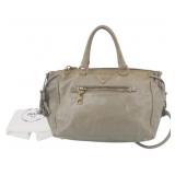 Prada Leather Triangle Plate 2Way Bag