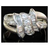 Platinum 1.45 ct Brilliant Natural Diamond Ring