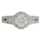 14kt Gold 1.20 ct Round Natural Diamond Ring