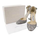 Jimmy Choo Glitter Sandals Size 34