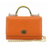 Dolce & Gabbana Orange Sicily Chained Wallet