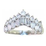 Platinum 1.00 ct Natural VS Brilliant Diamond Ring