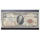 1929 $10 Federal Reserve Bank Note