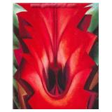 Inside Red Canna c.1919 Canvas by Georgia O